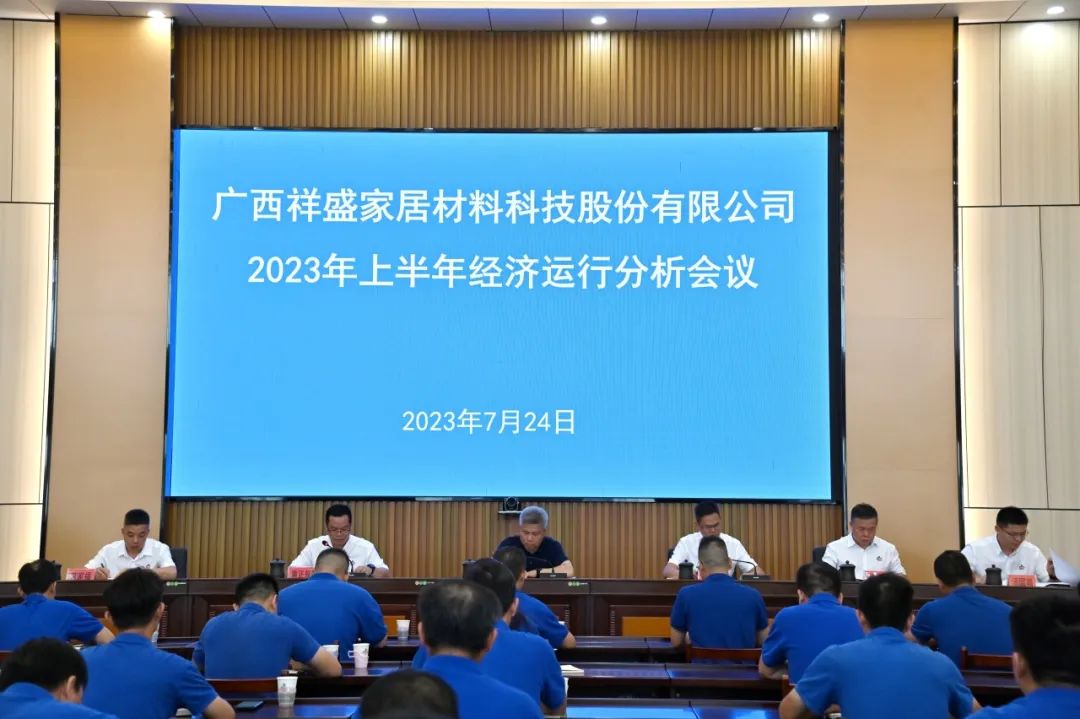 祥盛股份公司召开2023年上半年经济运行分析会议 